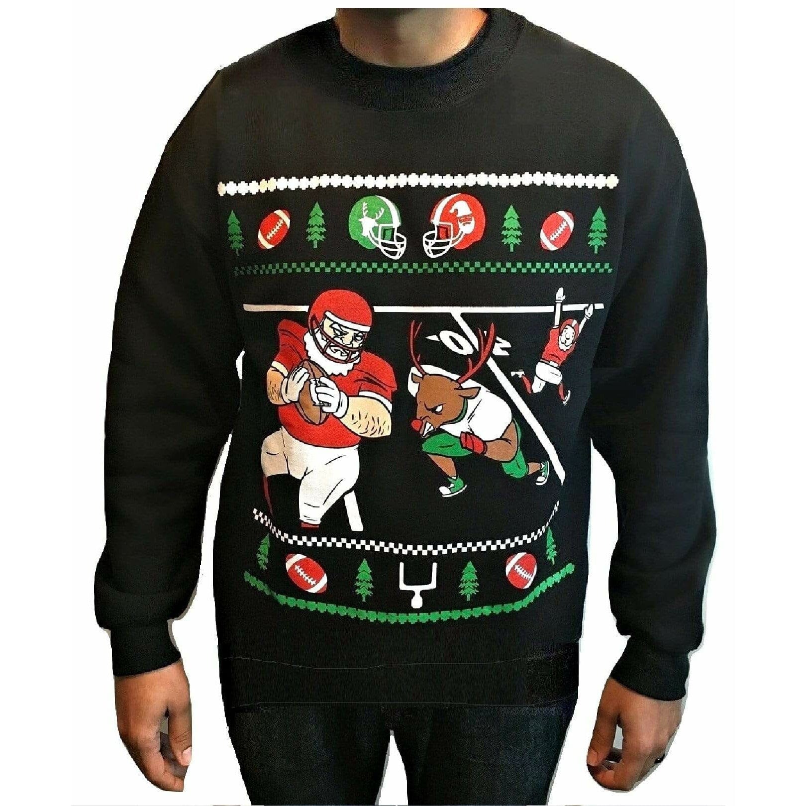 FOOTBALL - Black "Ugly" Christmas Sweaters Snowtorious 