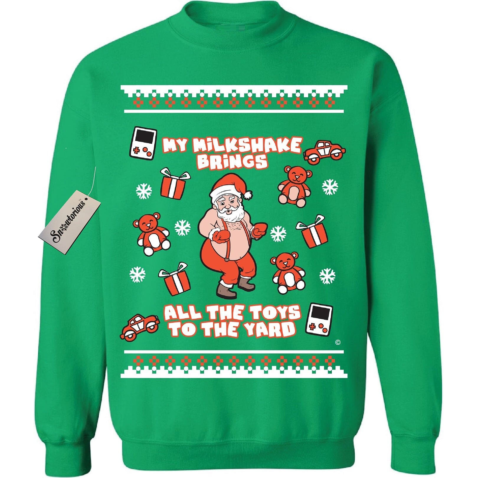 MILKSHAKE - Green "Ugly" Christmas Sweaters Snowtorious 