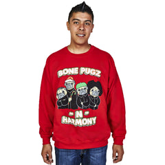 BONE PUGS - Red "Ugly" Christmas Sweaters Snowtorious 