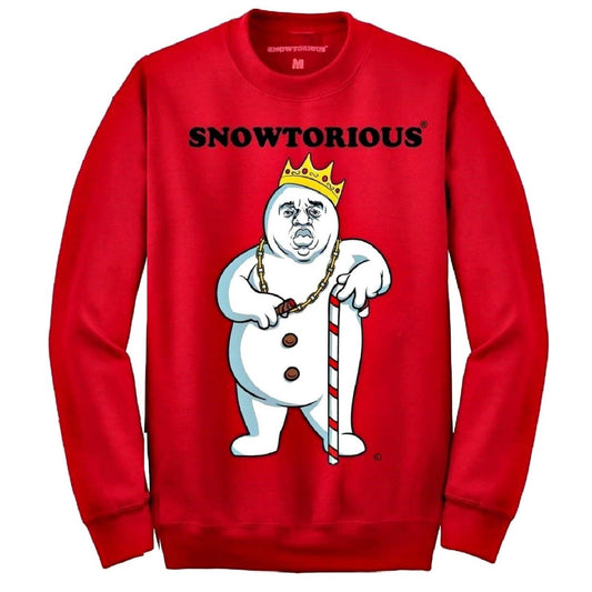 SNOWTORIOUS® - Red "Ugly" Christmas Sweaters Snowtorious Small Adult 